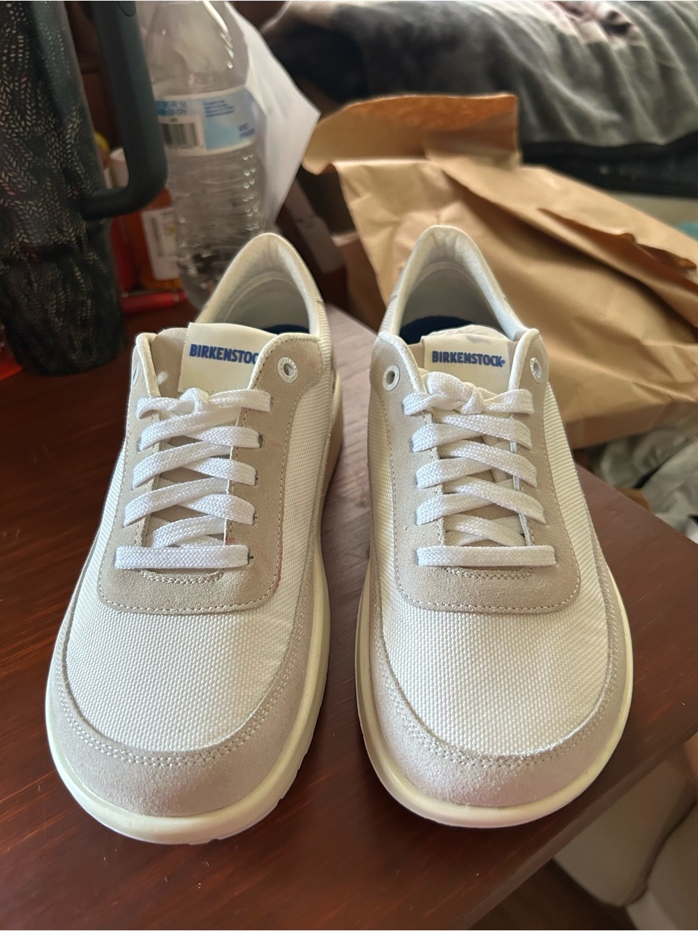 Birkenstock Cream & White Women's Low-Top Sneakers